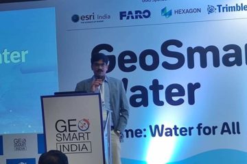 Speaking on use of Geospatial technologies in Smart utilities